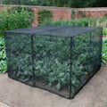 1.2m H Vegetable Cage Black Aluminium with Butterfly Netting