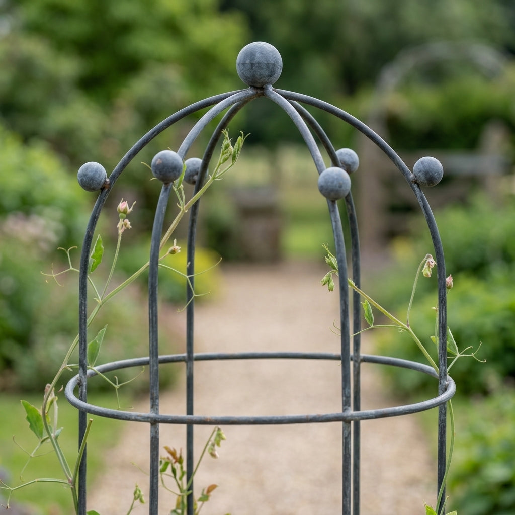 1.55m Round Obelisk Wire Garden Feature (view 2)