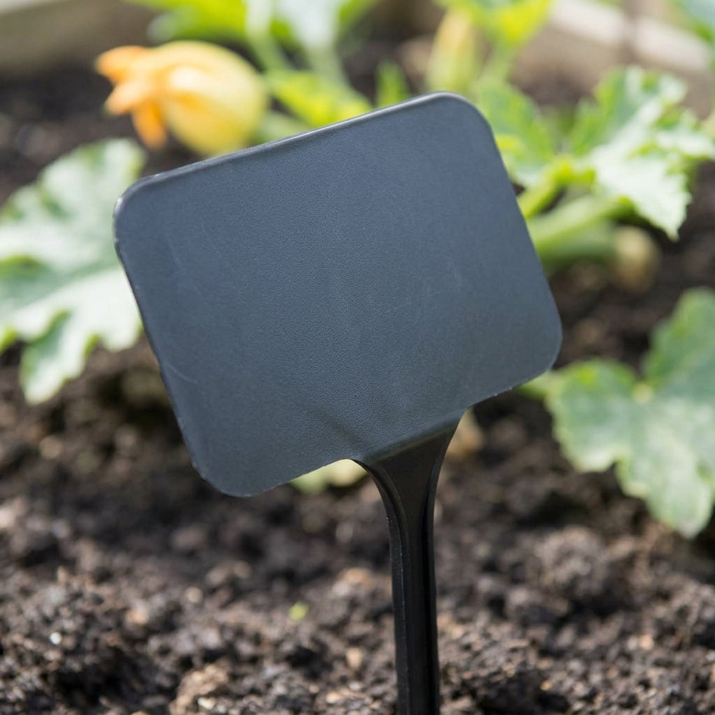 Large Black Plastic Labels 10 Pack Angled Head, photo 2