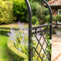 Ellipse Half Lattice Garden Arch
