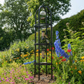 Bird Feeding Station with Crown Top Design