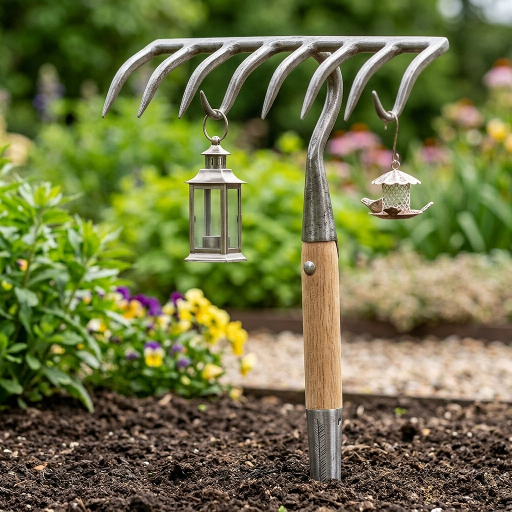 Long Handle Rake with 8 Tines, photo 2