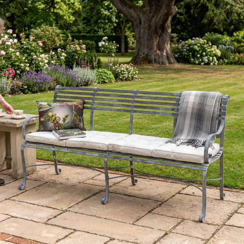 4 Seater Garden Bench with Back, photo 1