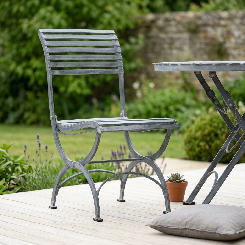 Folding Chair Hand Etched Design A
