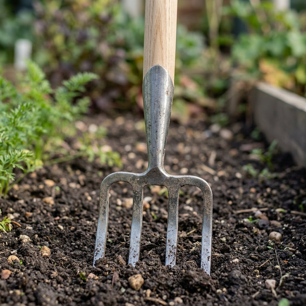Garden Fork with Curved Tines (view 2)