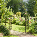 Garden Arch with Half Lattice Design