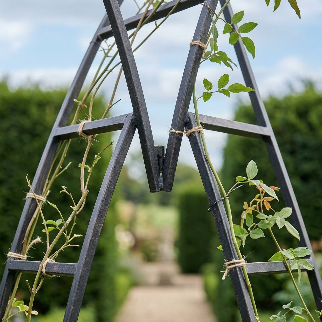 Gothic Garden Arch - Metal Structure for Outdoor Spaces (view 2)