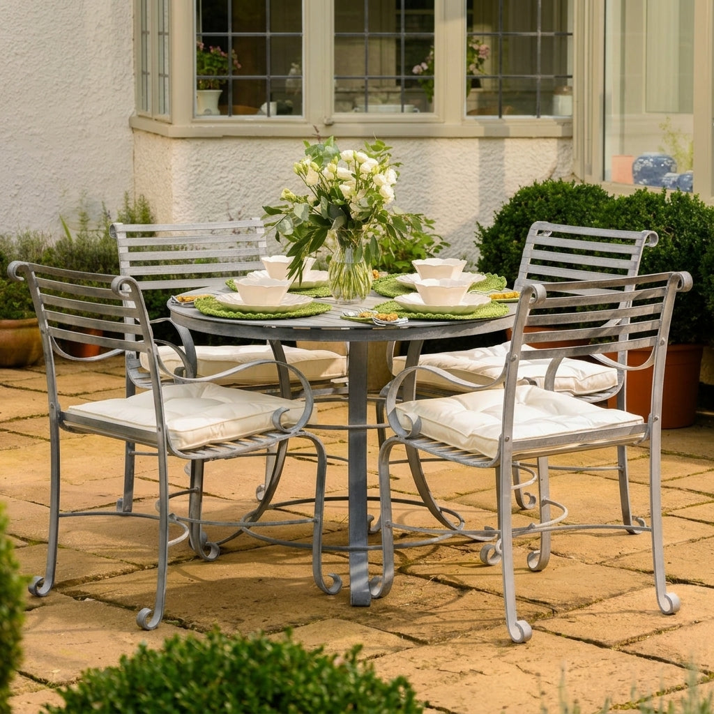1m Round Dining Table Set, photo 1