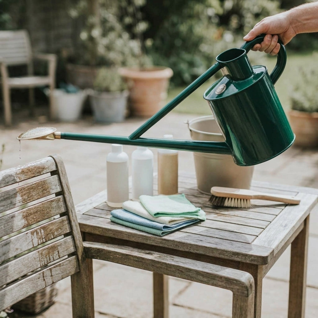 9 Litre Watering Can Green Heavy Gauge Steel
