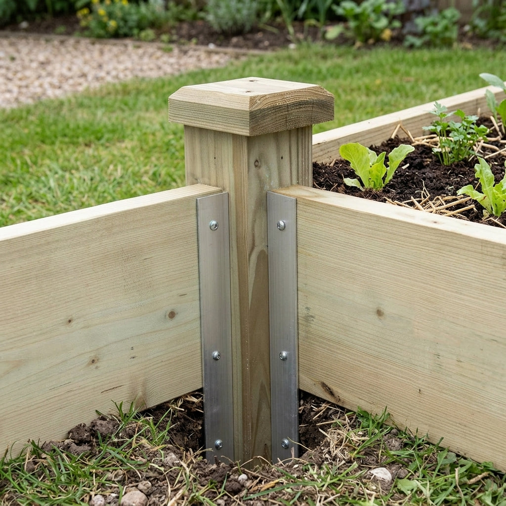 Superior Wooden Raised Bed Corner Posts, photo 1