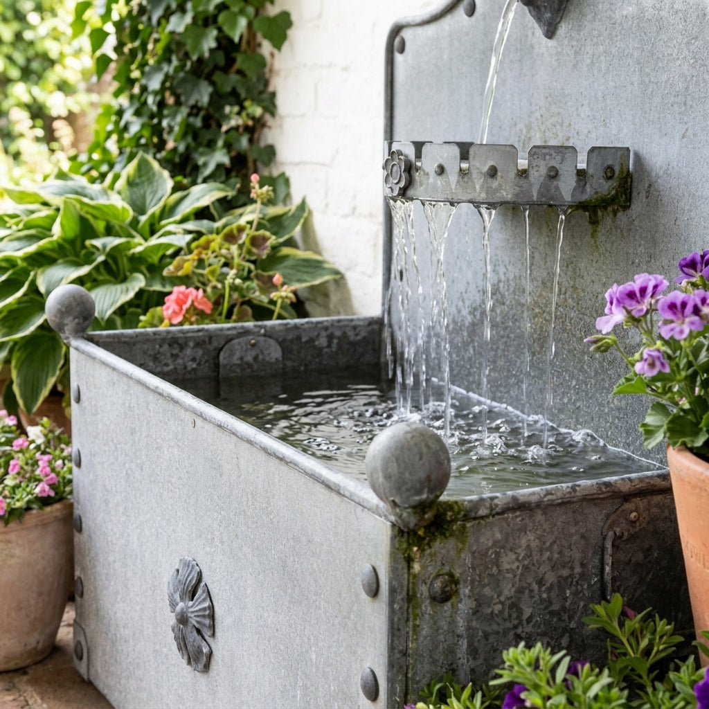 Water Feature Galvanised Steel Traditional Design, photo 2