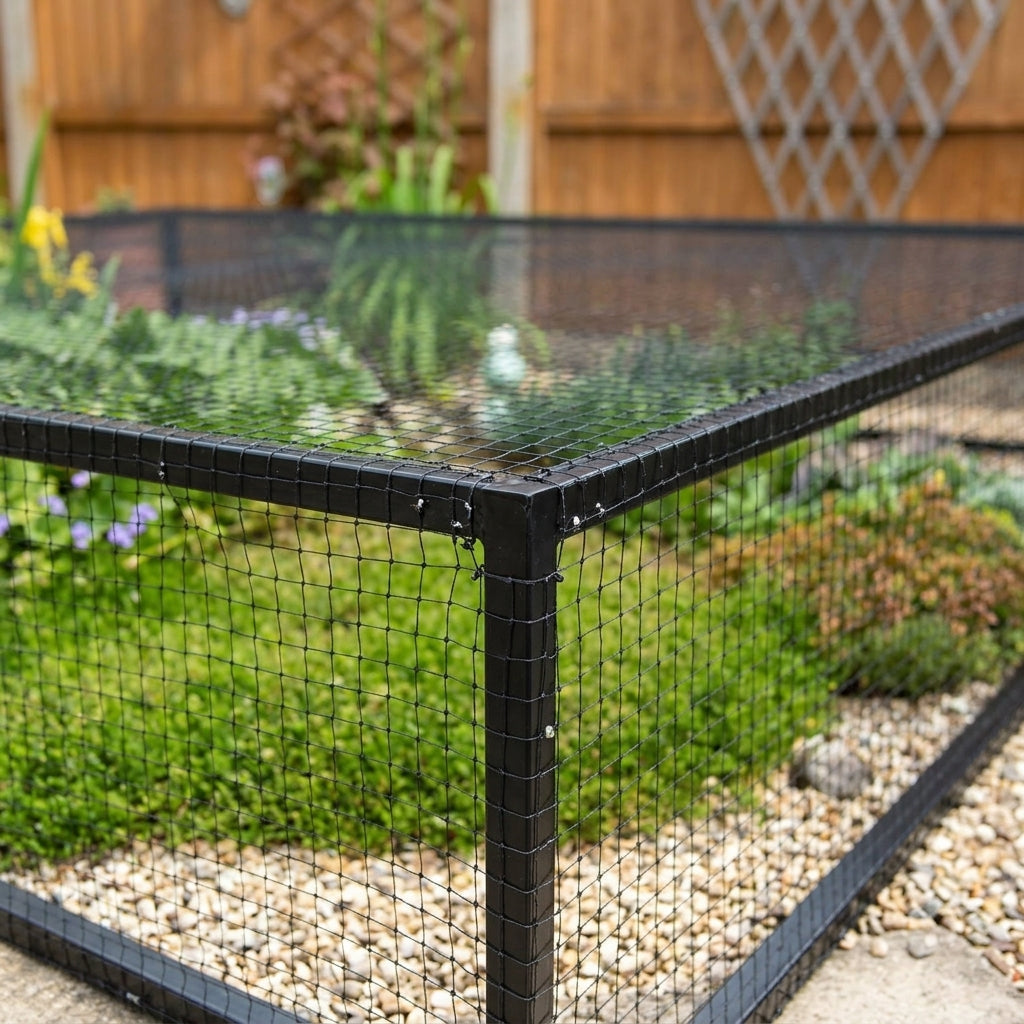 Raised Steel Pond Cover with Polyethylene Net, photo 2