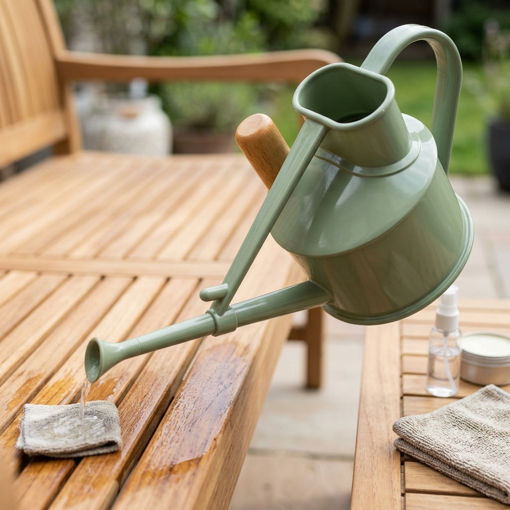 0.7L Indoor Watering Can Green Plastic (view 2)