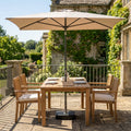 2.1m x 1.3m Balcony Parasol Stone Colour