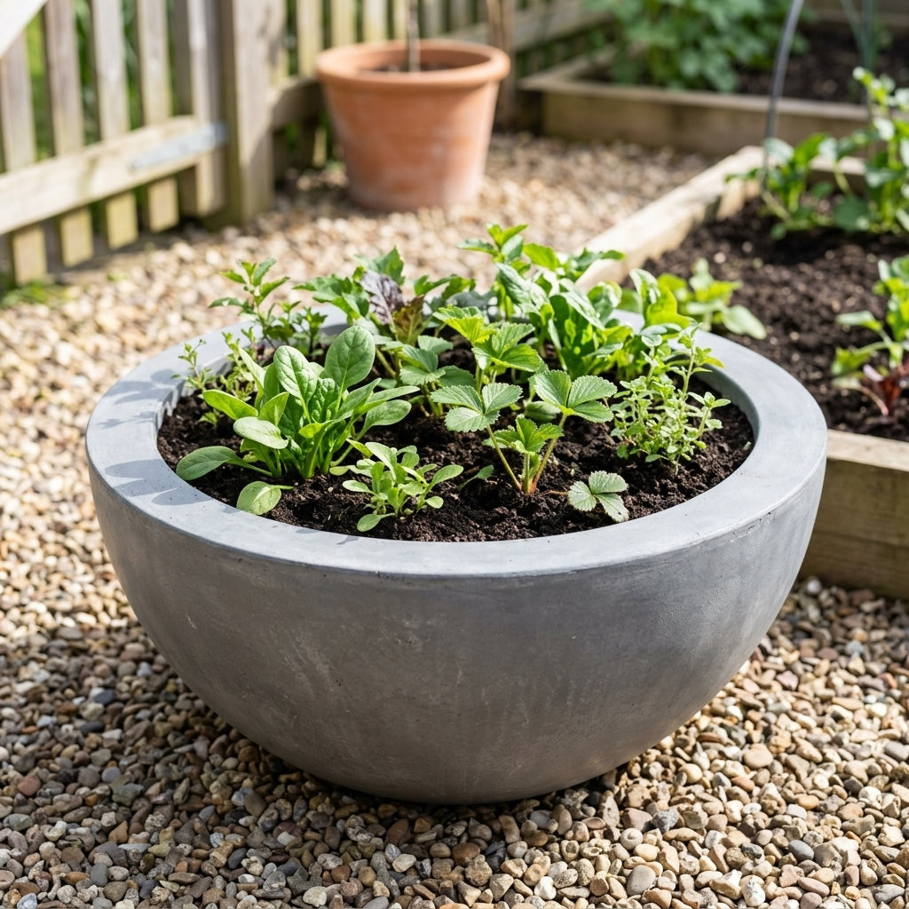 78cm Planter Low Bowl Shape