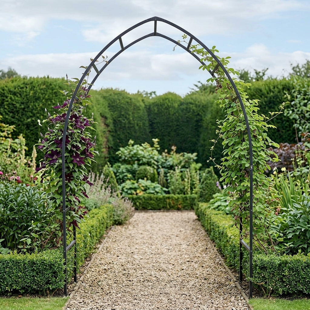 Gothic Garden Arch - Metal Structure for Outdoor Spaces
