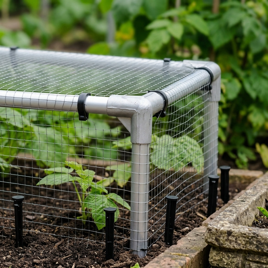 2m High Aluminium Vegetable Cage with Butterfly Netting, photo 2