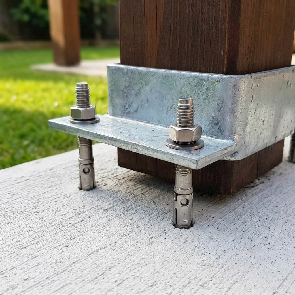 Floor Fixing Through Bolts for Pergolas - Pack Options Available (view 2)
