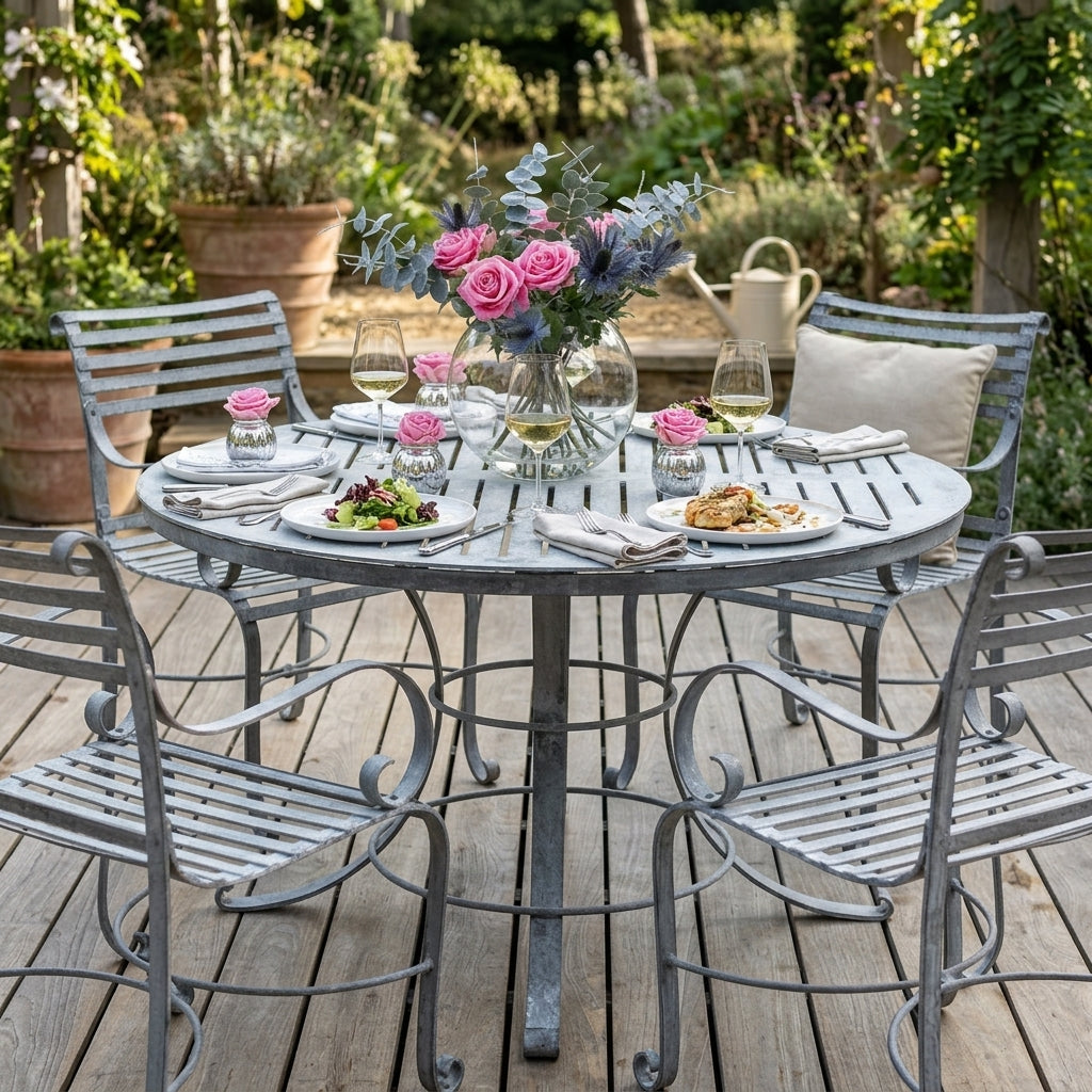 1.3m Round Dining Table - High Grade Steel