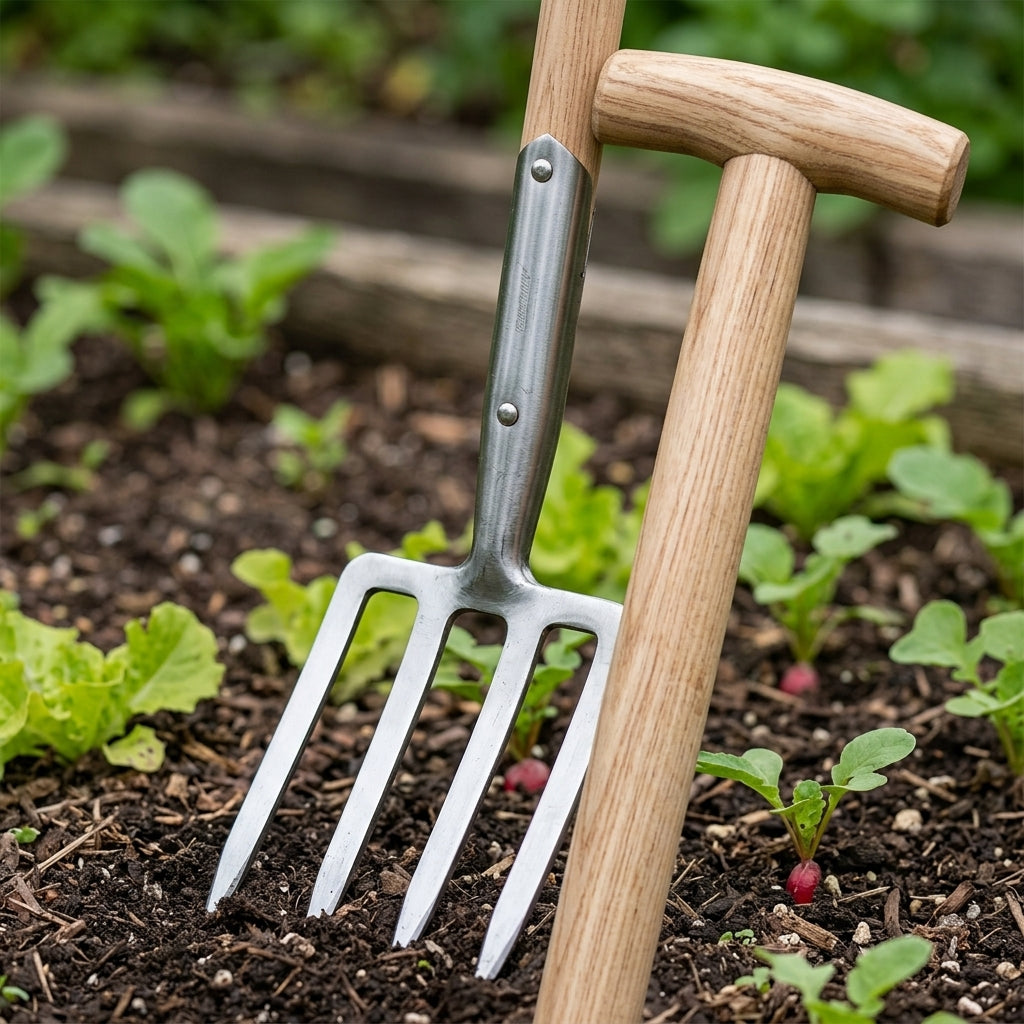 4-Tine Border Fork Stainless Steel (view 2)