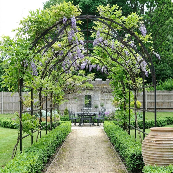 Garden Pergola with Roman Arch Design