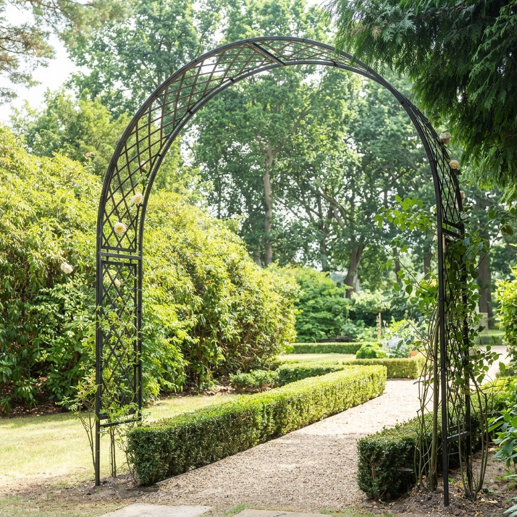 Garden Arch with Full Lattice Design