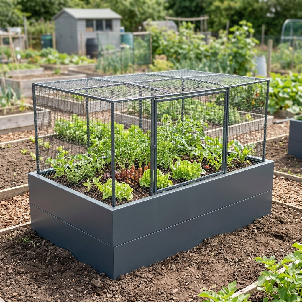 Metal Raised Bed - Anthracite Grey, photo 1