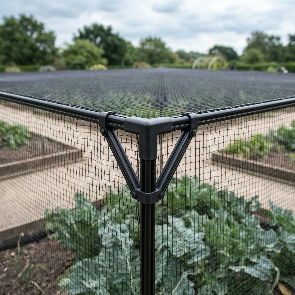 1.5m H Vegetable Cage Black Coated Aluminium (view 2)
