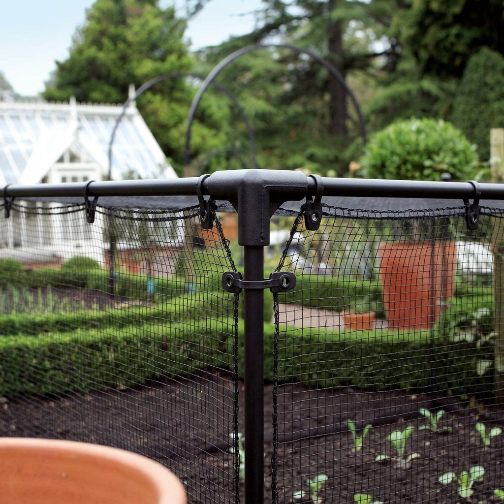 1.5m High Vegetable Cage - Matt Black Steel (view 2)