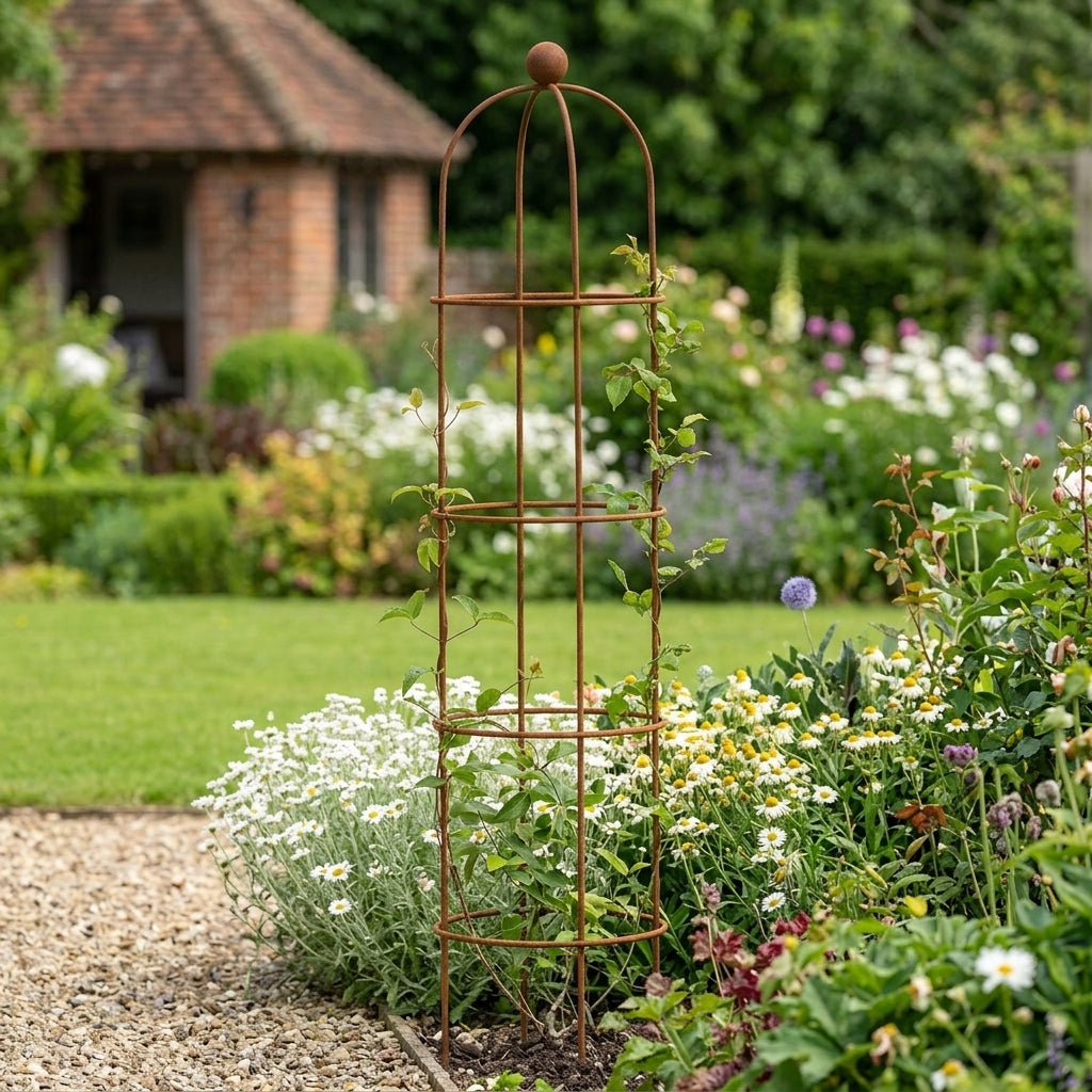 Round Wire Obelisk for Climbing Plants, photo 1