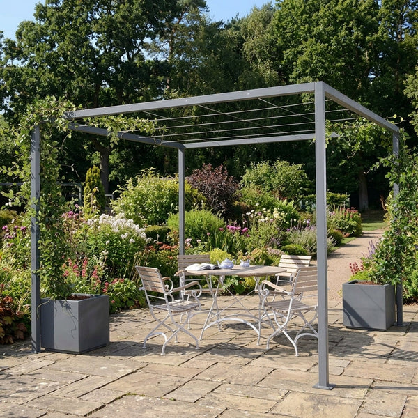Pergola with Wire Grid Roof