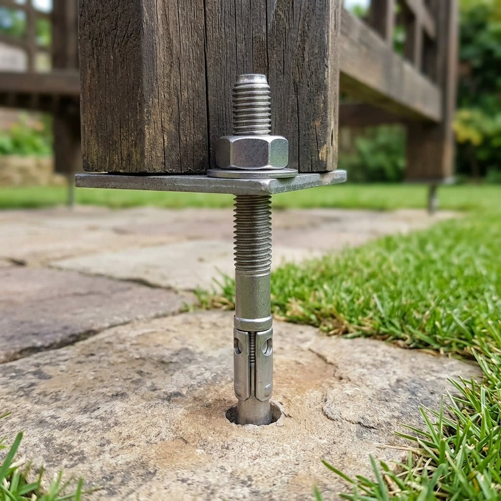 Floor Fixing Through Bolts for Pergolas - Pack Options Available, photo 1