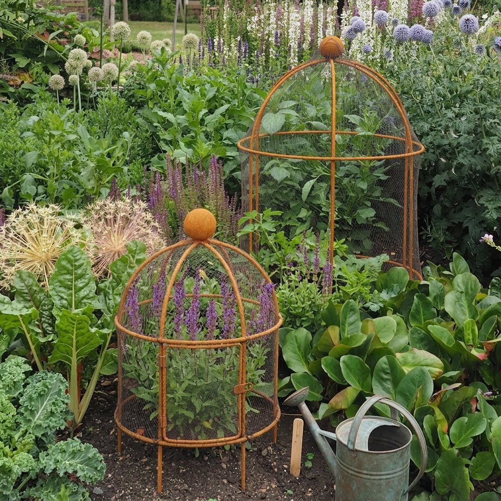 Lobster Pot Plant Support - Rust, photo 1