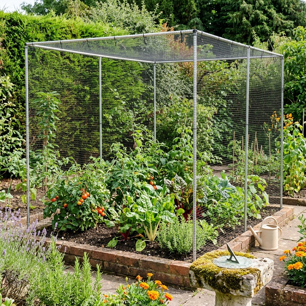 2m High Aluminium Vegetable Cage with Butterfly Netting, photo 1