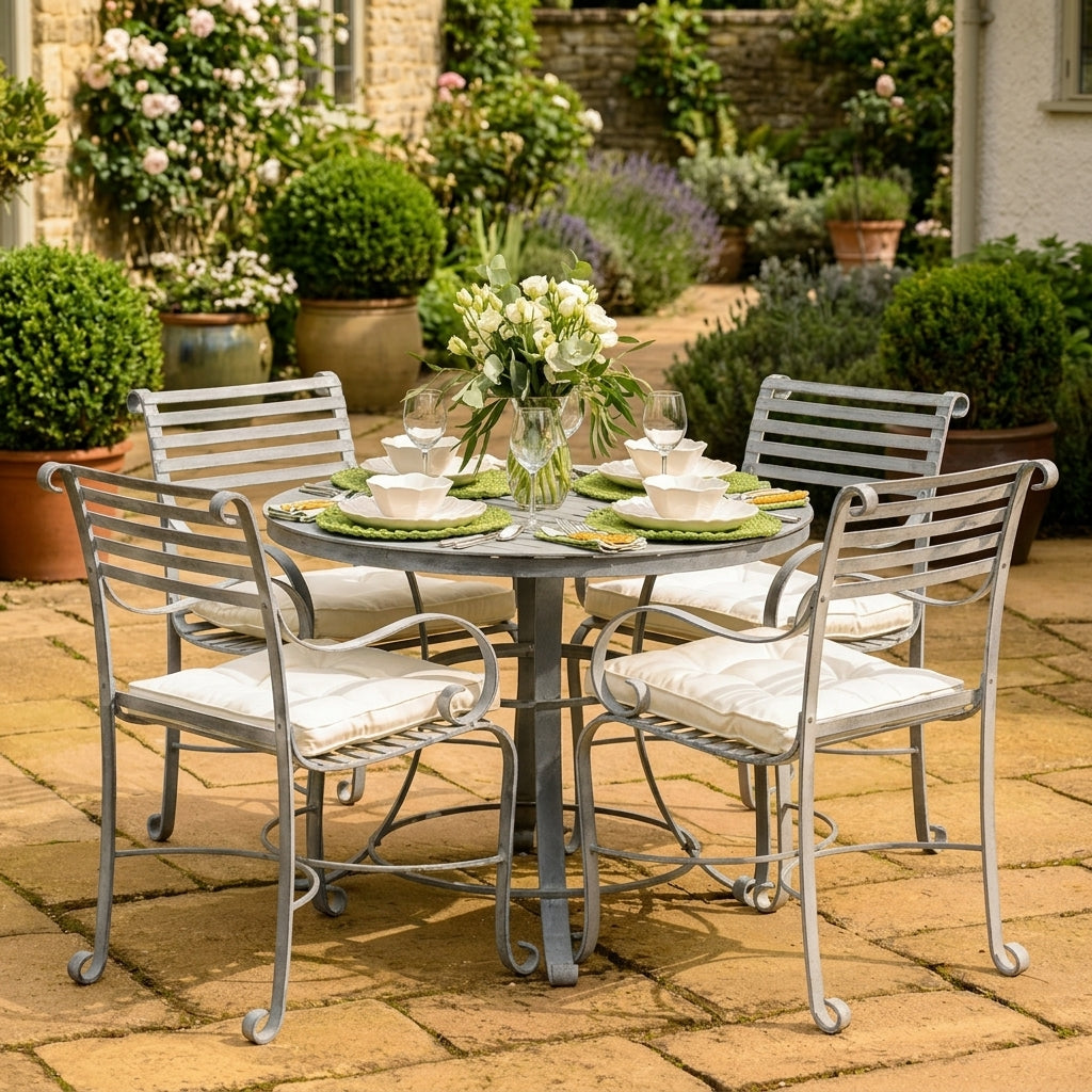 1m Round Dining Table High Grade Steel, photo 1