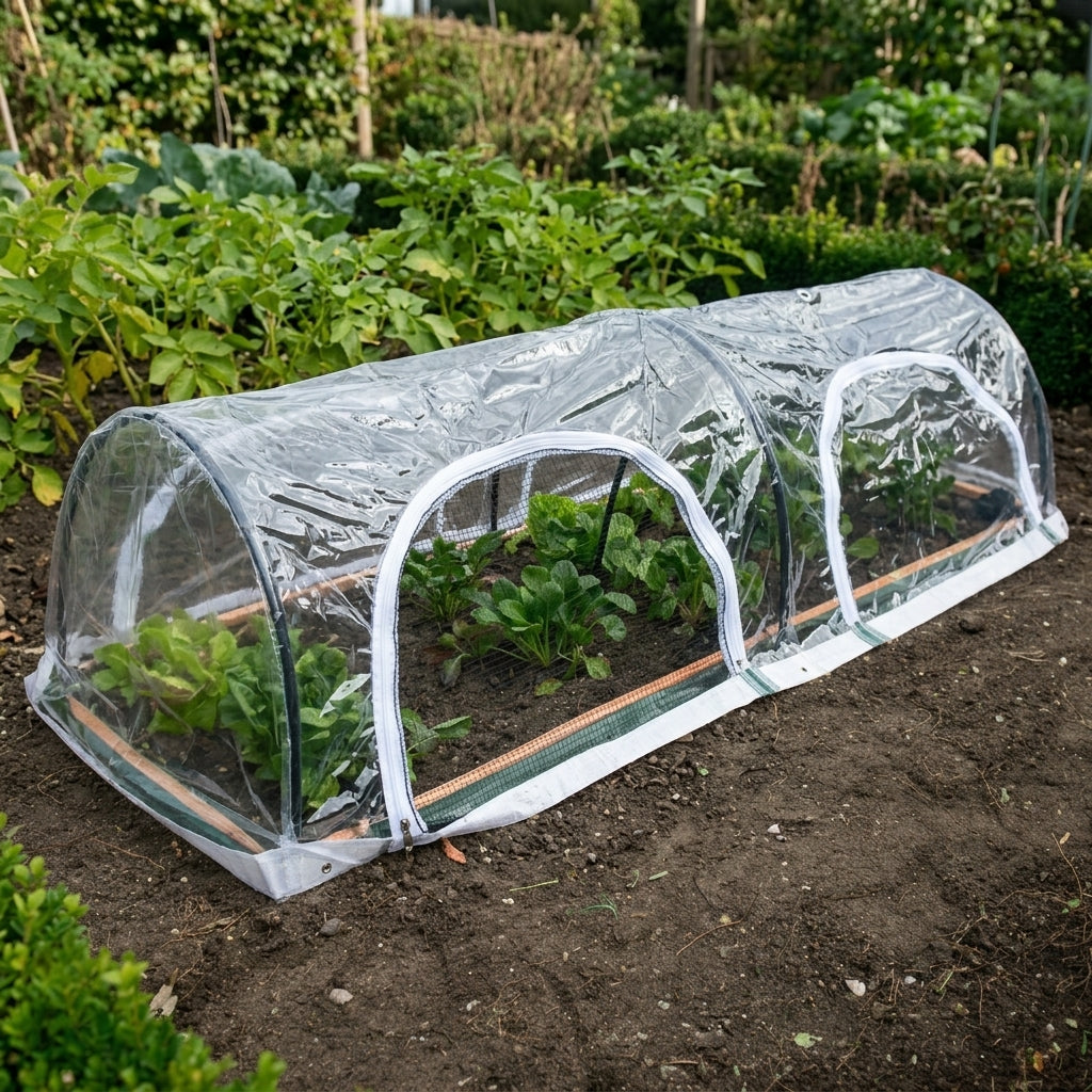 1.8m x 0.6m Crop Protection Tunnel with Netting, photo 1