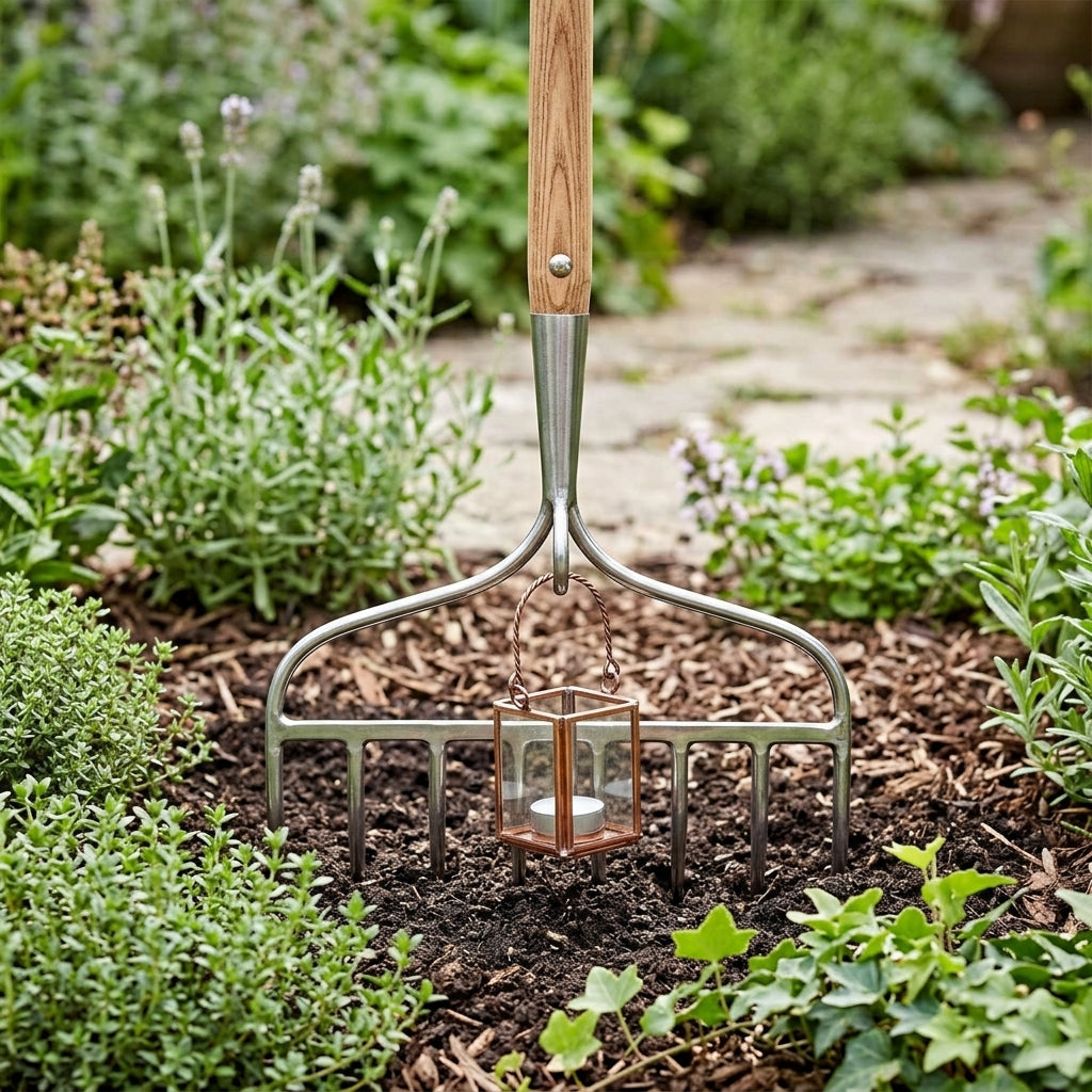Long Handle Rake with 8 Tines, photo 1