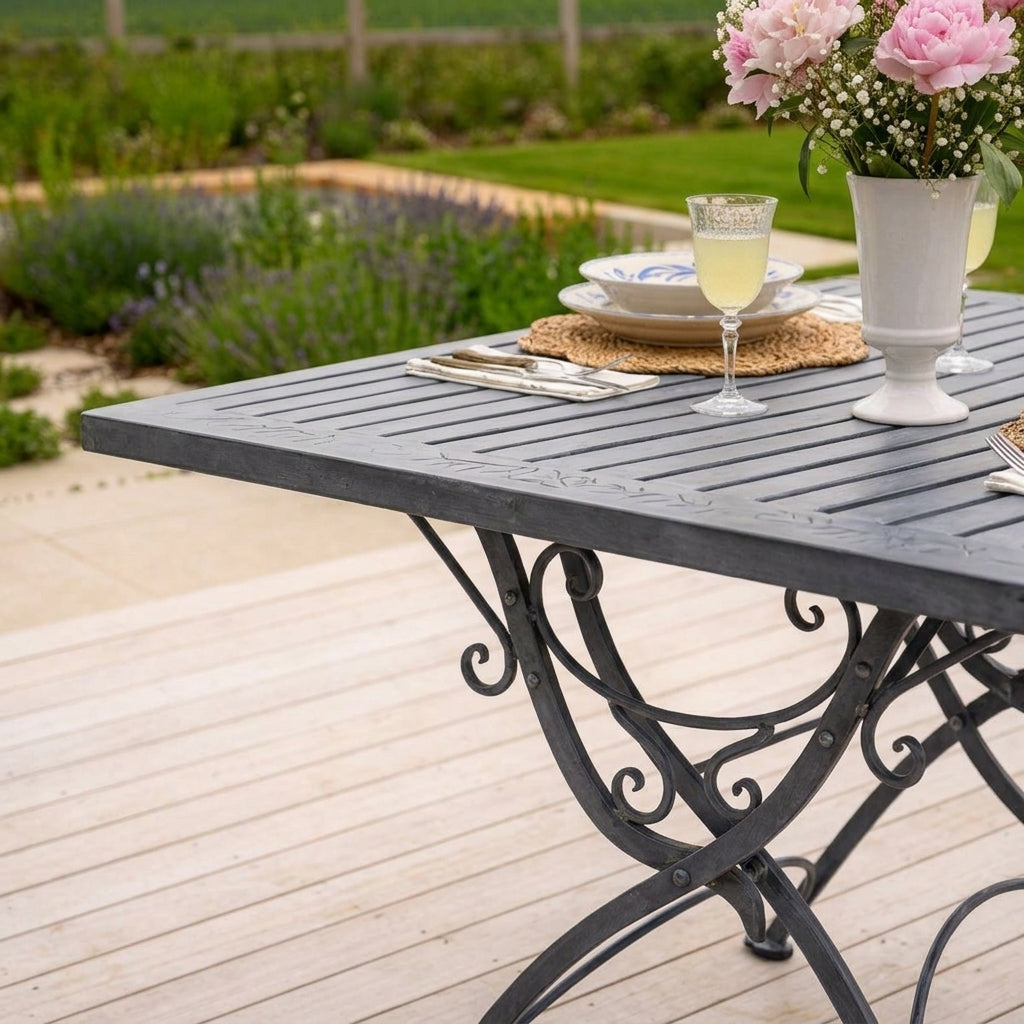 Dining Table Set with 4 Chairs - Hand Etched Design, photo 2
